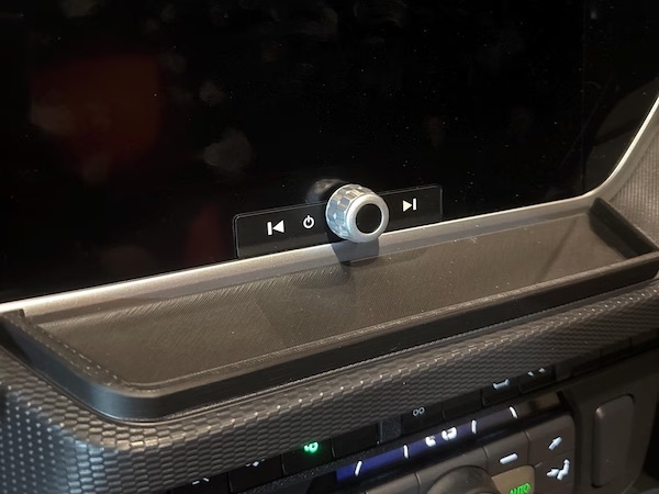 3D printed car dashboard storage tray