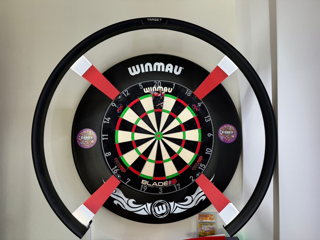 Dartboard surround close-up detail