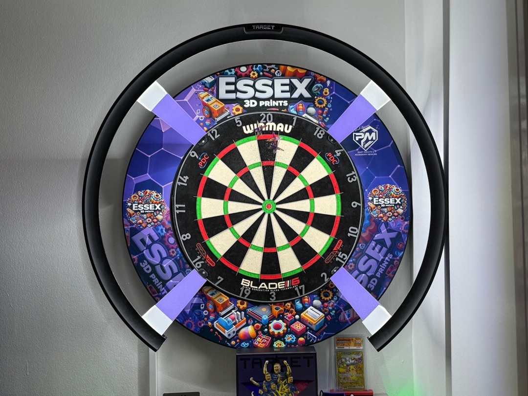 Dartboard surround on board