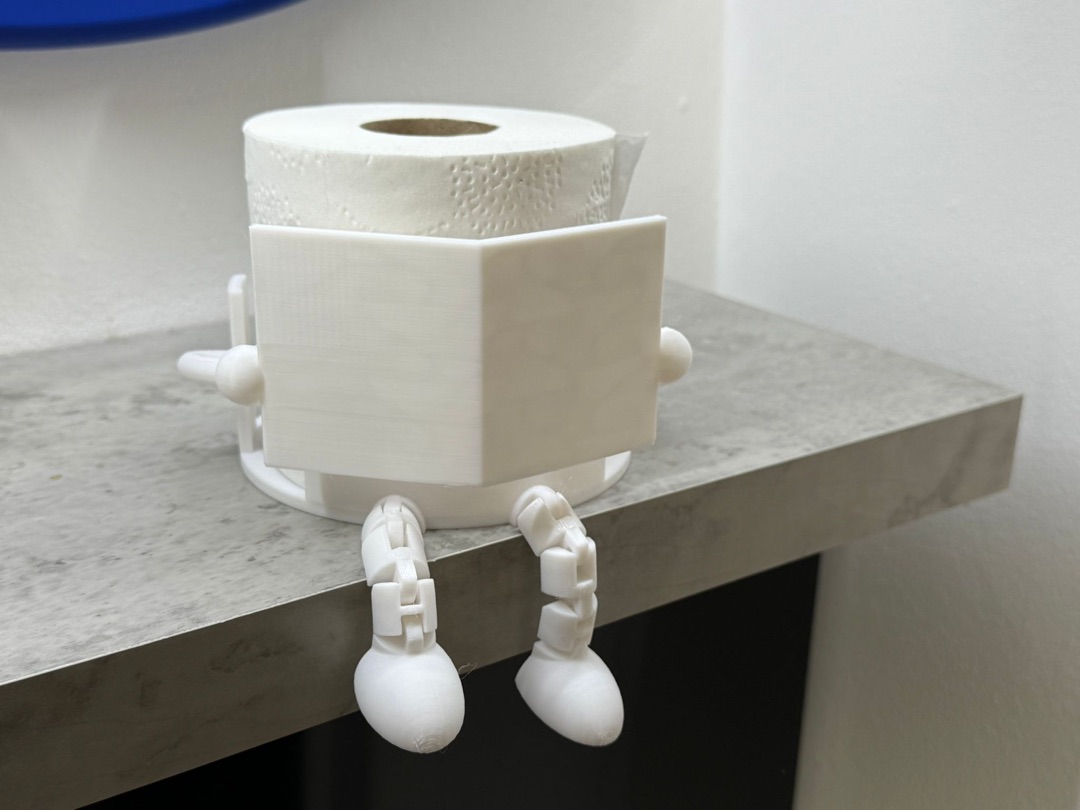 Novelty character toilet roll holder